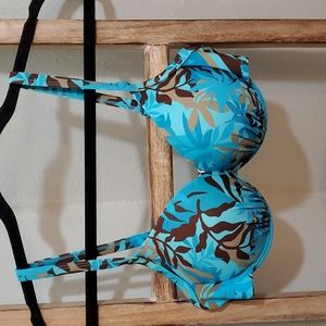 Women's Blue Floral Sexy Bikini Top by Outfit | 42
